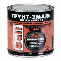 Эмаль молотковая DALI золотистая 0,75л, Рогнеда