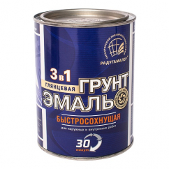 Эмаль по ржавчине Радуга б/сохн. 30мин коричневый 0,9 кг Эмаль по ржавчине Радуга б/сохн. 30мин коричневый 0,9 кг